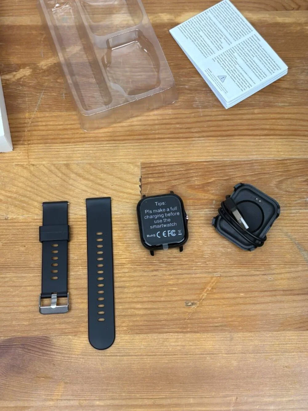 Smart Watch Fitness Tracker black Android IOS Bluetooth Unisex New